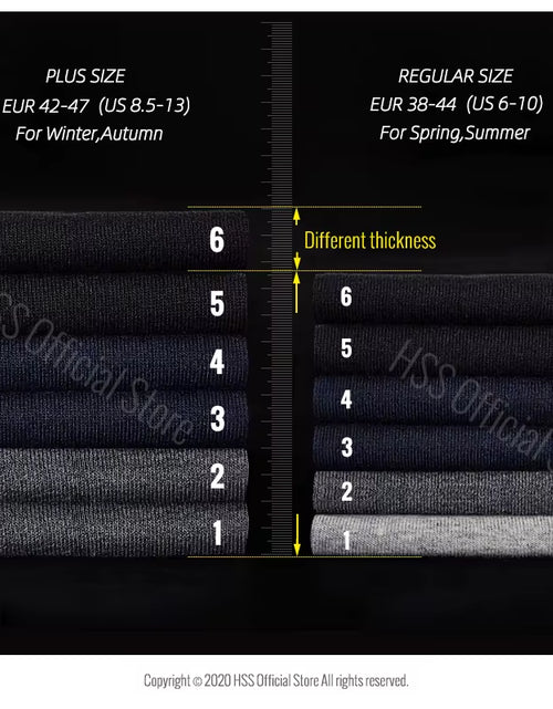 Load image into Gallery viewer, 5/10 Pairs Men'S Cotton Blend Socks Black Business Men Socks Soft Breathable Summer Winter for Male Socks plus Size (6.5-14)
