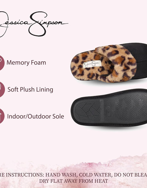 Load image into Gallery viewer, Women'S Comfy Faux Fur House Slipper Scuff Memory Foam Slip on Anti-Skid Sole
