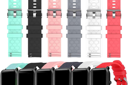 Bands Compatible with Veryfitpro Smart Watch Id205/Id205L/Id215G/Id205U/Id205S/Id216/Uwatch 3/Uwatch Ufit/Uwatch GT, for GRV FC1/FC5 19Mm Soft Silicone Quick Release Bands