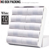 10 Pairs White