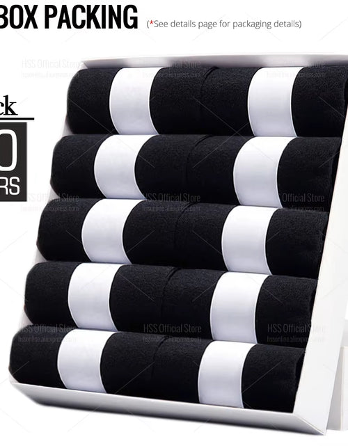 Load image into Gallery viewer, 5/10 Pairs Men'S Cotton Blend Socks Black Business Men Socks Soft Breathable Summer Winter for Male Socks plus Size (6.5-14)
