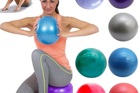 New 25Cm Yoga Ball Exercise Gymnastic Fitness Pilates Ball Balance Exercise Gym Fitness Yoga Core Ball Indoor Training Yoga Ball