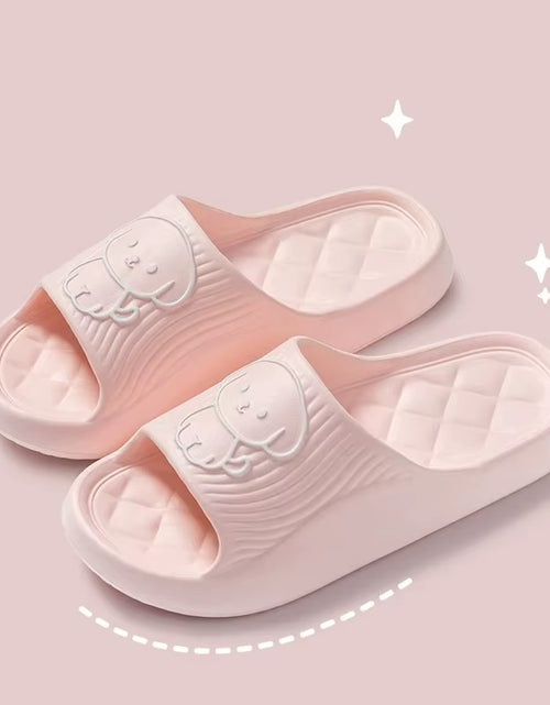 Load image into Gallery viewer, Cute Couple Pillow Slippers Female Summer Wear 2024 New Bathroom Bath Non-Slip Indoor Home Eva Thick Bottom Sandals
