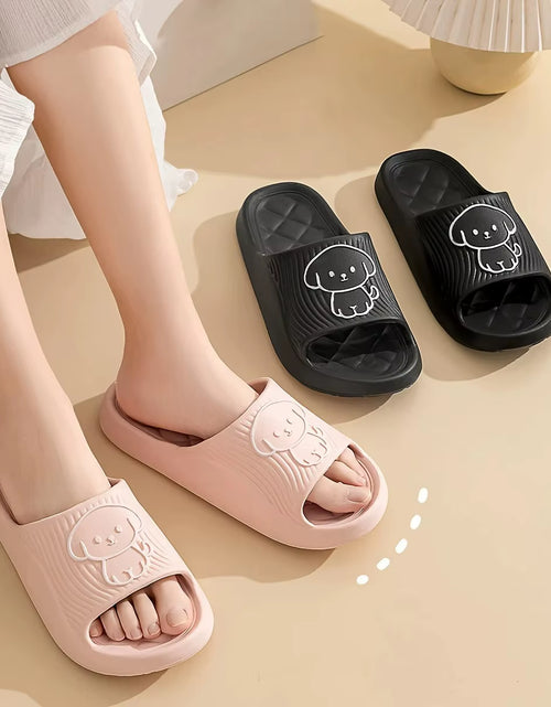 Load image into Gallery viewer, Cute Couple Pillow Slippers Female Summer Wear 2024 New Bathroom Bath Non-Slip Indoor Home Eva Thick Bottom Sandals
