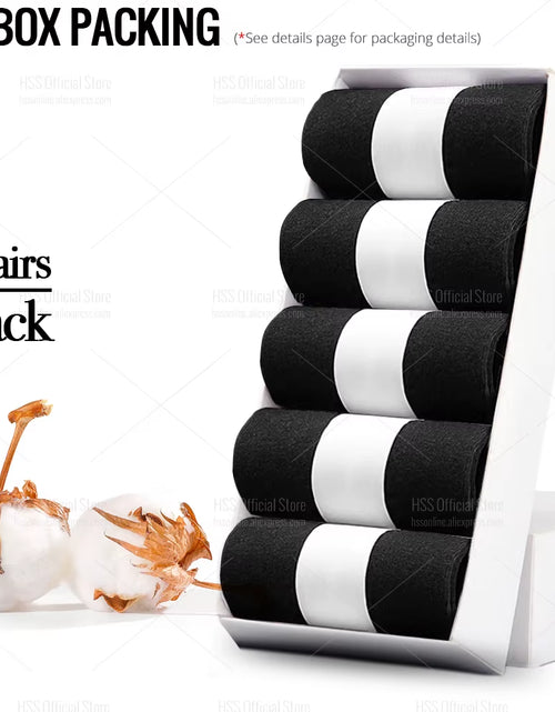 Load image into Gallery viewer, 5/10 Pairs Men'S Cotton Blend Socks Black Business Men Socks Soft Breathable Summer Winter for Male Socks plus Size (6.5-14)
