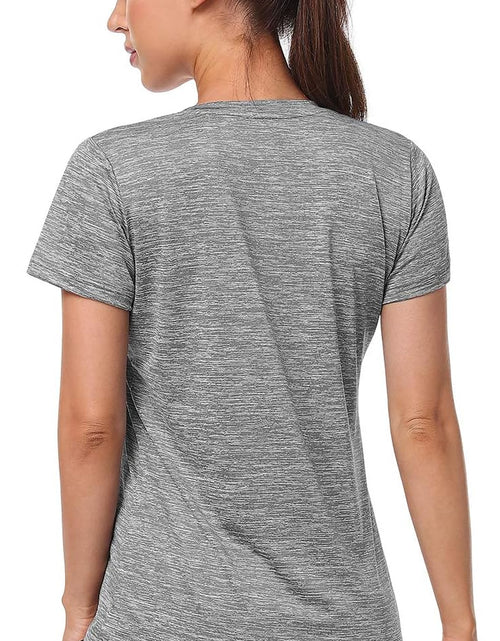 Load image into Gallery viewer, 5-Pack Women'S Short Sleeve Dry Fit T-Shirt Moisture Wicking Athletic V-Neck Tee
