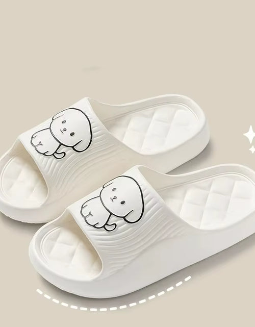 Load image into Gallery viewer, Cute Couple Pillow Slippers Female Summer Wear 2024 New Bathroom Bath Non-Slip Indoor Home Eva Thick Bottom Sandals
