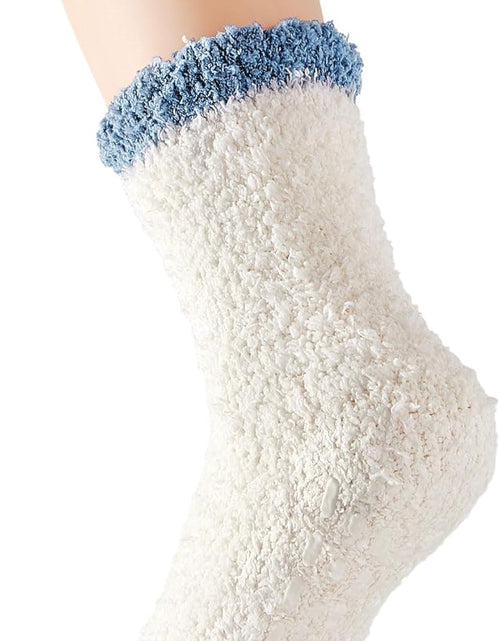 Load image into Gallery viewer, Womens Fuzzy Socks Warm Slipper Socks Winter Fluffy Socks Cozy Fuzzy Socks Athletic Fleece Socks Cute Crew Socks
