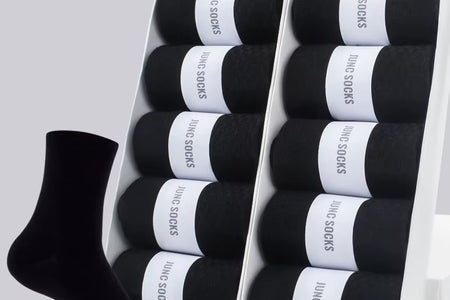 5/10 Pairs Men'S Cotton Blend Socks Black Business Men Socks Soft Breathable Summer Winter for Male Socks plus Size (6.5-14)