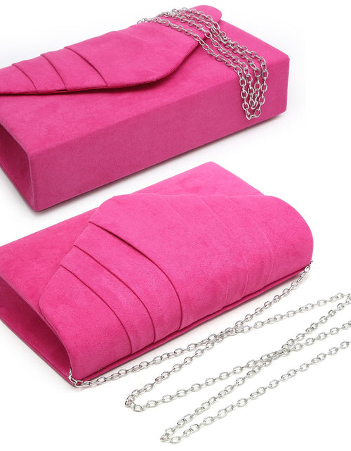 Load image into Gallery viewer, Women'S Evening Bag Pleated Envelope Clutch Handbag Wedding Party Bridal Purse
