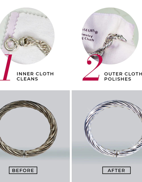 Load image into Gallery viewer, Silver Jewelry Polishing Cloth Cleans and Polishes All Silver Jewelry
