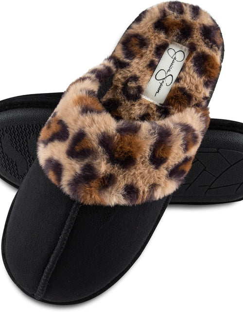 Load image into Gallery viewer, Women'S Comfy Faux Fur House Slipper Scuff Memory Foam Slip on Anti-Skid Sole
