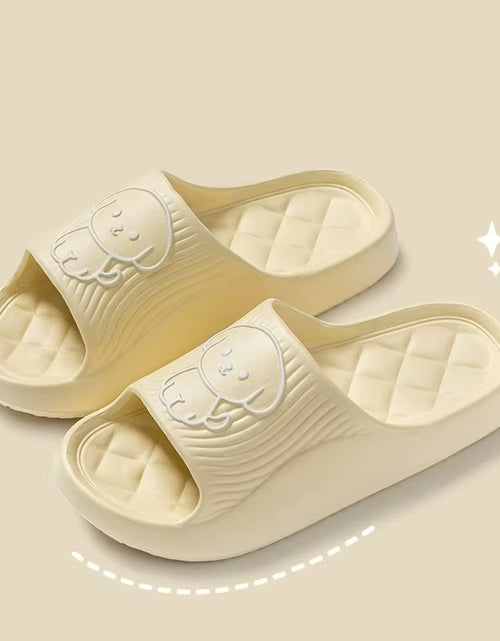 Load image into Gallery viewer, Cute Couple Pillow Slippers Female Summer Wear 2024 New Bathroom Bath Non-Slip Indoor Home Eva Thick Bottom Sandals
