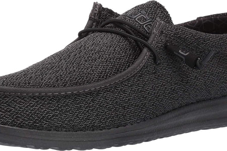 Hey Dude Men'S Wally Sox Onyx Multiple Colors | Men’S Shoes | Men'S Lace up Loafers | Comfortable & Light-Weight