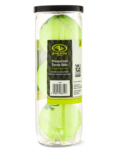 Load image into Gallery viewer, (12 Pack)  Pressurized Tennis Balls, 3-Pack, All Court Use
