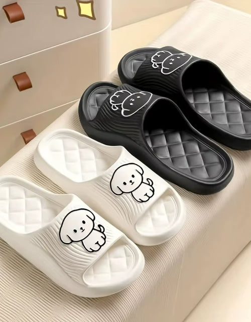 Load image into Gallery viewer, Cute Couple Pillow Slippers Female Summer Wear 2024 New Bathroom Bath Non-Slip Indoor Home Eva Thick Bottom Sandals
