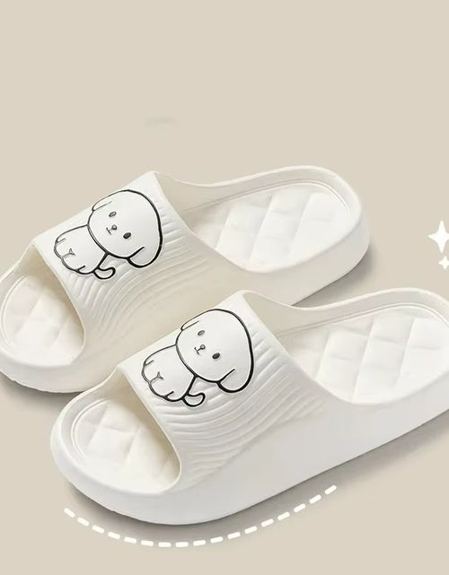 Load image into Gallery viewer, Cute Couple Pillow Slippers Female Summer Wear 2024 New Bathroom Bath Non-Slip Indoor Home Eva Thick Bottom Sandals
