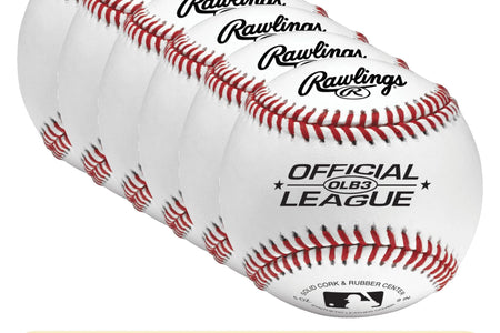 (6 Pack)  OLB3 Official League Recreational Use Baseball, Single Ball