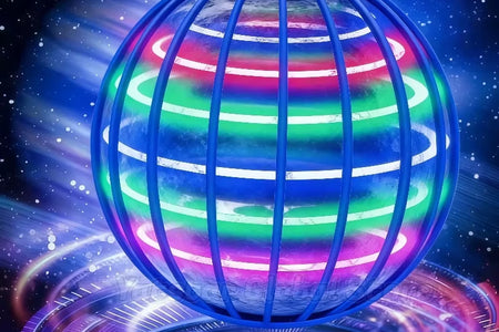 LED Light up Flying Ball Boomerang - Magic Fly Nova Orb Hover Spinner Fidget Toy for Children Family Fun Gift