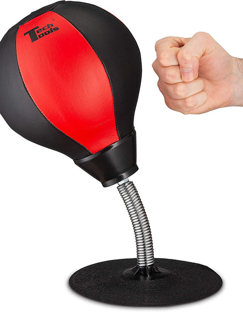 Load image into Gallery viewer, Stress Buster Desktop Punching Bag - Suctions to Your Desk, White Elephant Gifts for Coworker Men and Women, Heavy Duty Stress Relief Ball, Gag Gifts Funny Desk Accessories

