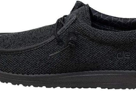 Hey Dude Men'S Wally Sox Onyx Multiple Colors | Men’S Shoes | Men'S Lace up Loafers | Comfortable & Light-Weight